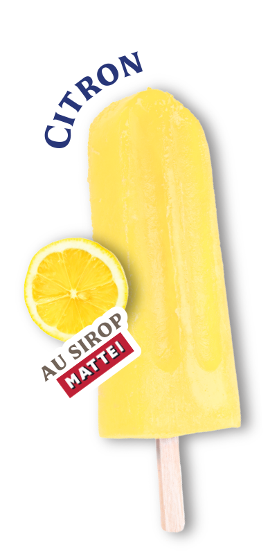 Glace à l'eau corse citron mattei
