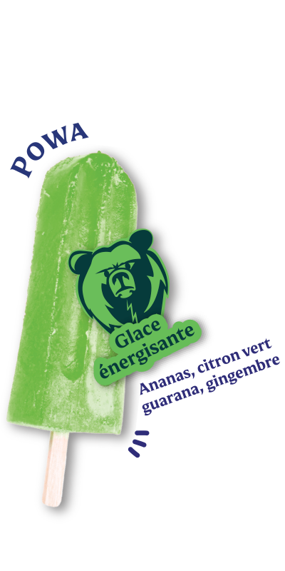 Glace à l'eau parfum POWA